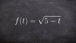 Learn how to find the domain of a radical function Instructional Video