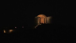 CLEAN : 'Super Blood Moon' rises over temple near Athens News Clip