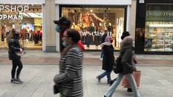 Dublin city centre relatively busy on Boxing Day News Clip