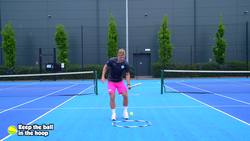 Striking - (Tennis) Keep the ball in the hoop Instructional Video