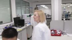 Liz Truss visits science lab in Cheshire News Clip