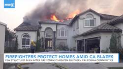 Fire Crews Protect Heavily-Populated Areas As California Fires Ease News Clip