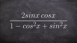 Simplifying a rational trigonometric identity using pythagoren identities Instructional Video
