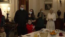 Camilla Duchess of Cornwall hosts her annual Christmas tree decorating fun News Clip