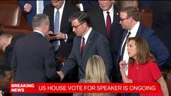 Mike Johnson Is Reelected House Speaker by Margin of 218-215 News Clip
