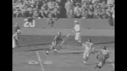 Washington Redskins defeat New York Giants in NFL football game at Griffith Stadium in Washington, DC News Clip