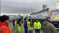 Fuel protest ends as hauliers leave Dublin News Clip