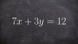 Graphing an equation using slope intercept form when it is given in standard form Instructional Video