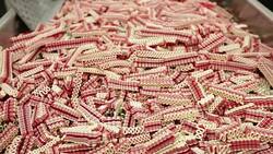 Candy Cane Ribbons Stock Footage