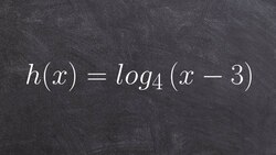 How to graph a logarithmic function with horizontal shift Instructional Video