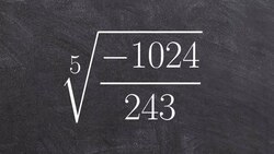 Simplifying the fifth root of a rational number Instructional Video