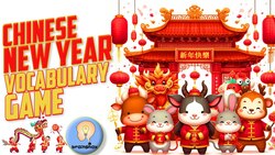 Chinese New Year Vocabulary word game | 過年遊戲| Chinese New Year Quiz (with flashcards) Instructional Video