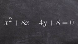 Learn how to graph & label the parts of a parabola with completing the square Instructional Video