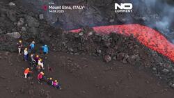 WATCH: Fresh eruption on Mount Etna sends lava down slopes News Clip