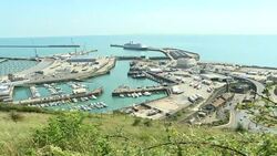 Rescued migrants being taken ashore in Dover News Clip