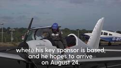 Teenage pilot describes 'hairy moment' on abandoned Pacific Ocean island during world-record bid News Clip