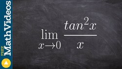 Evaluate the limit with tangent Instructional Video