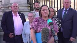 Daughter of murdered GAA official speaks to media after meeting with Tanaiste Simon Harris News Clip