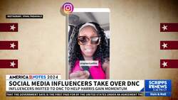Influencers take over DNC with hopes to encourage followers to vote News Clip