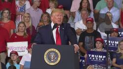 Trump intensifies attack on Democrats at NC rally Instructional Video