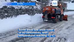 Freezing temperatures and heavy snow cause disruptions in southeastern Europe News Clip