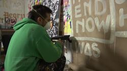 Street artist takes to NYC walls to fight virus Instructional Video