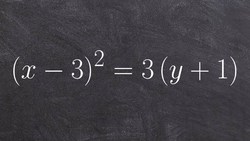 How to graph and determine the directrix focus and vertex Instructional Video