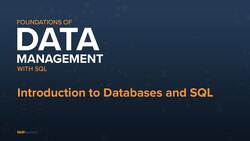 Introduction to Databases and SQL Instructional Video