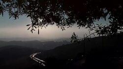 GVS of Jerusalem at daybreak Stock Footage