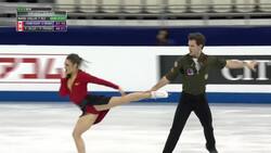 Fournier Beaudry and Soerensen of Canada sit in 2nd place after rhythm dance skate at Four Continents News Clip