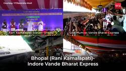PM Modi flags off five Vande Bharat Express trains from Bhopal News Clip