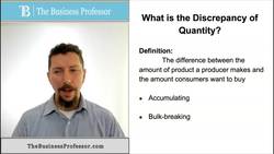 Marketing - What is Discrepancy of Quantity Instructional Video