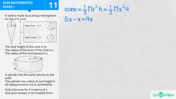 GCSE Secondary Maths Age 13-17 - Geometry & Measures: Volume - Explained Instructional Video