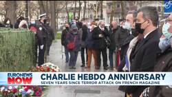 Charlie Hebdo attack victims remembered seven years on News Clip