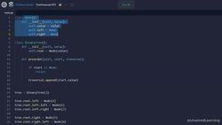 Data Structures and Algorithms The Complete Masterclass - Implementing Depth-first Search - Algorithm: Tree Traversals Instructional Video