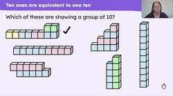 Explain that one ten is equivalent to ten ones Instructional Video