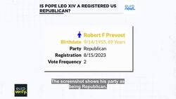 Fact check: Is Pope Leo XIV affiliated to the US Republican Party? News Clip