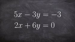 Solve a System of Linear Equations Using Elimination Instructional Video