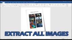 How to Extract All Images from a Microsoft Word Document in One Go Instructional Video