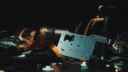 Electronic Waste footage camera movement. Stock Footage