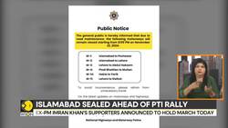Pakistan: Islamabad Sealed Ahead of PTI Rally; Seven Cases Filed Against Khan's Wife, Bushra Bibi News Clip