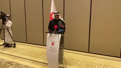 CLEAN : Bahrain calls on Israel and Palestinians to negotiate for two-state solution News Clip