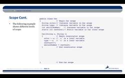 Complete Java SE 8 Developer Bootcamp - Scope-Part 2 Instructional Video