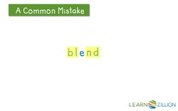Decoding Words with Consonant Blends Instructional Video