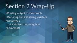 C++ Developer - Section Wrap-Up - Fundamentals of C++ Instructional Video