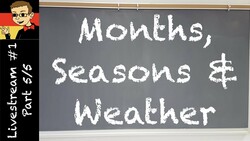 Months, Seasons & Weather - Learn German with Herr Antrim Livestream #1 Supercut 5/5 Instructional Video