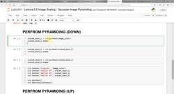 Create a computer vision system using decision tree algorithms to solve a real-world problem : [Activity] Code to perform Image pyramiding Instructional Video