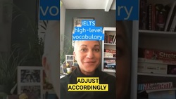 You need to 'adjust accordingly' #ielts Instructional Video