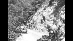 British troops in the Troodos Mountains on Cyprus capture rebels; nighttime forest fire claims kills 17 British troops News Clip