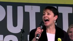 Caroline Lucas speech at People's Vote march News Clip